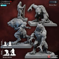 Enslaved Wyrkalla Werewolf Miniature Ghamak - Tabletop Sci Fi Fantasy Wargaming Proxy
