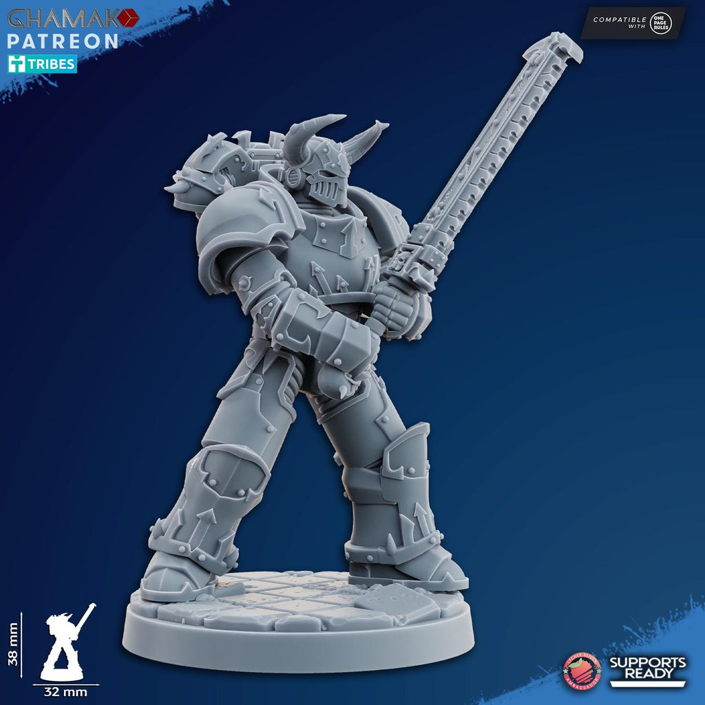 Traitor Militum Melee - Heretic Knights Tabletop Sci Fi Resin 3D Printed Models