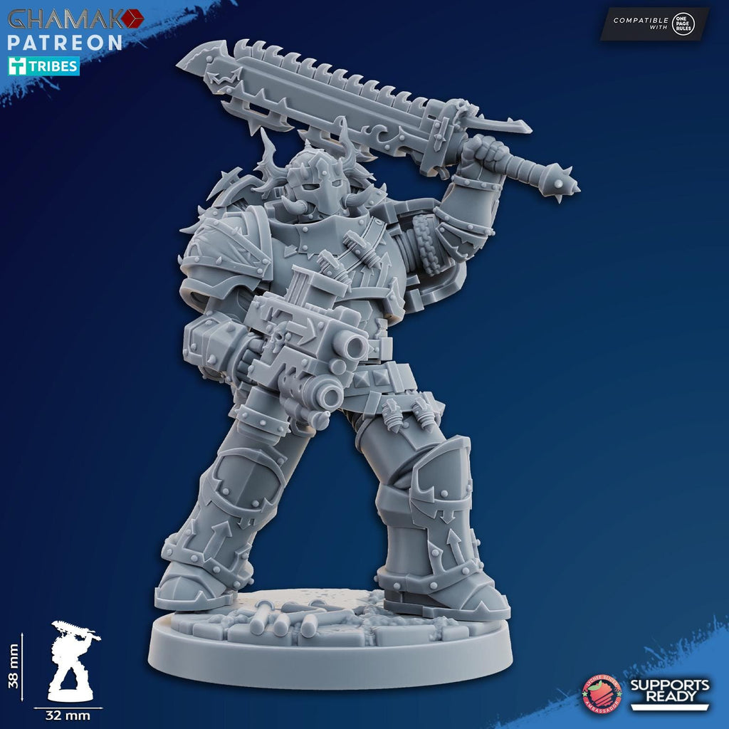 Traitor Militum Melee - Heretic Knights Tabletop Sci Fi Resin 3D Printed Models