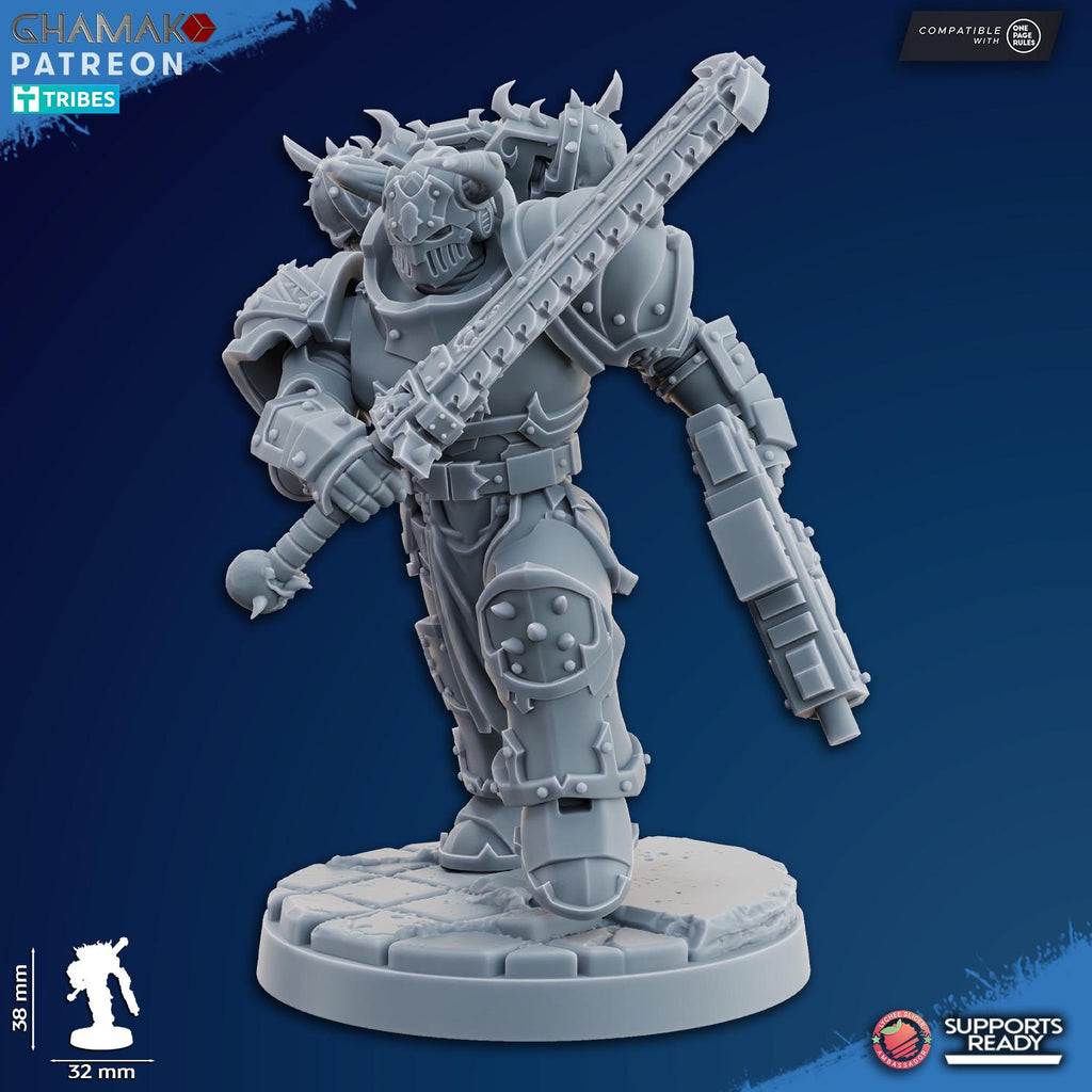 Traitor Militum Melee - Heretic Knights Tabletop Sci Fi Resin 3D Printed Models