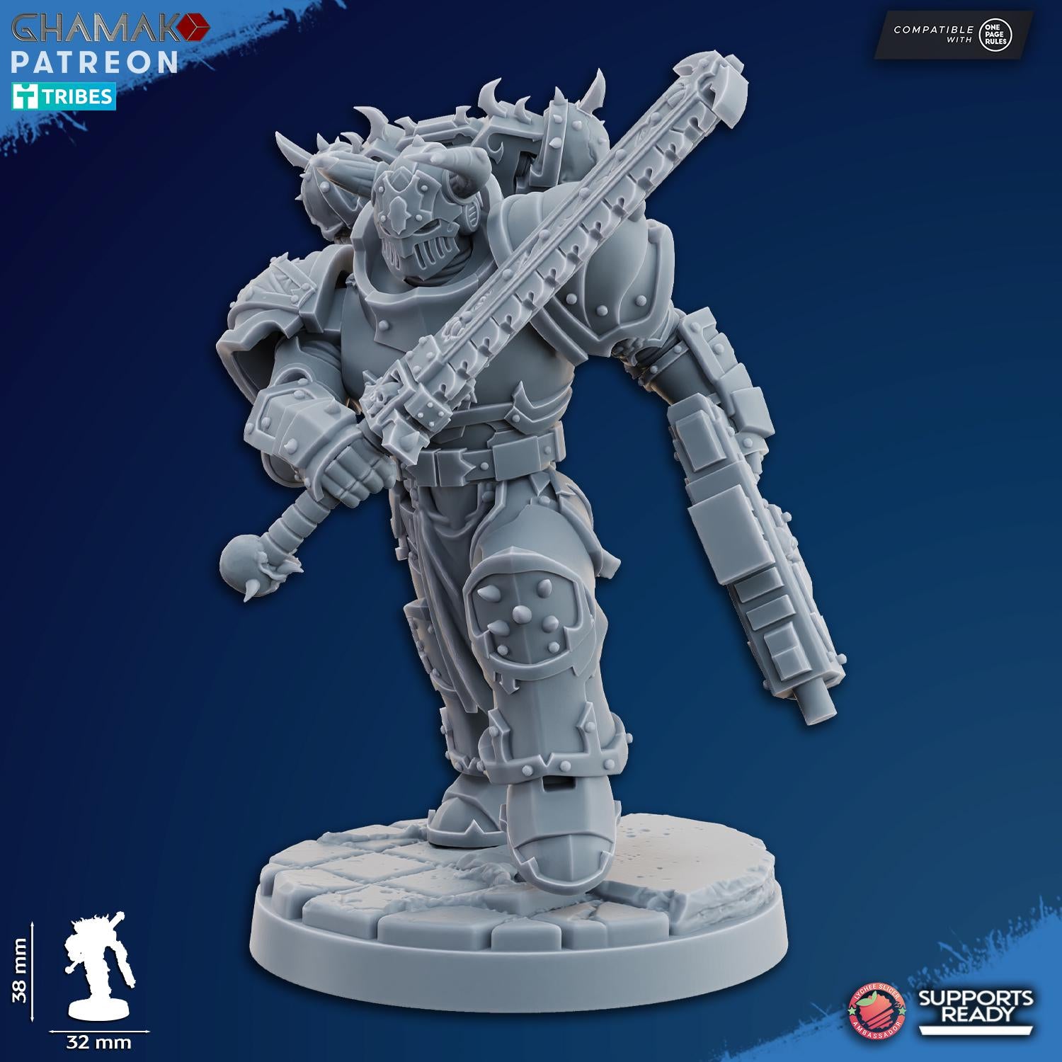 Traitor Militum Melee - Heretic Knights Tabletop Sci Fi Resin 3D Printed Models