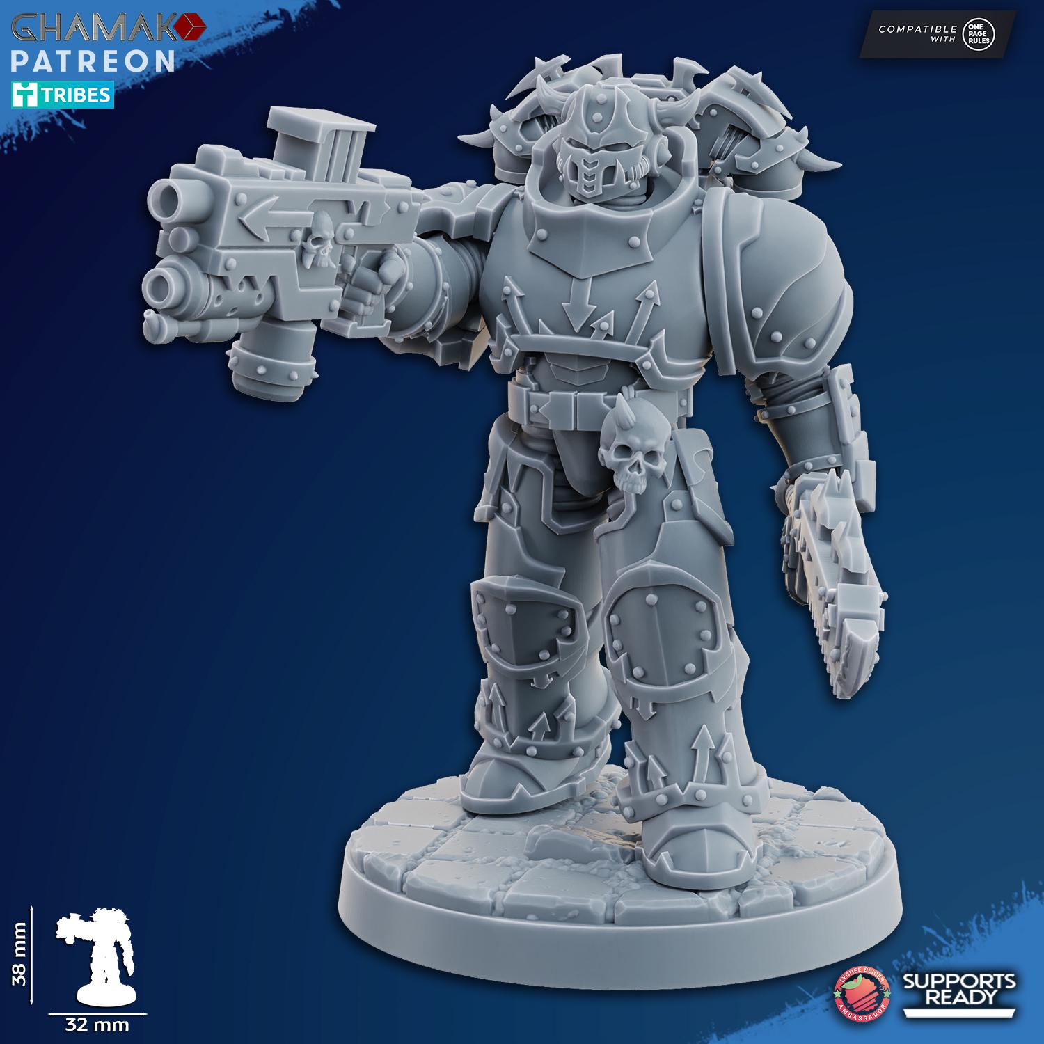 Traitor Militum Melee - Heretic Knights Tabletop Sci Fi Resin 3D Printed Models