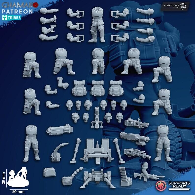 Sci-Fi Miniature Weapons | 3D Resin Imperial Proxy