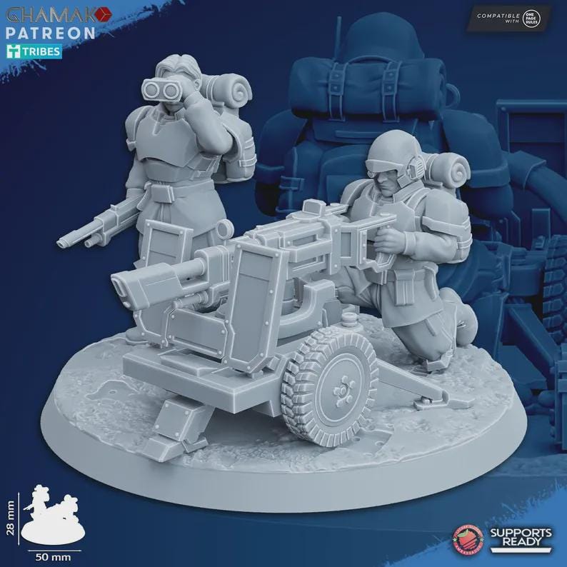 Sci-Fi Miniature Weapons | 3D Resin Imperial Proxy