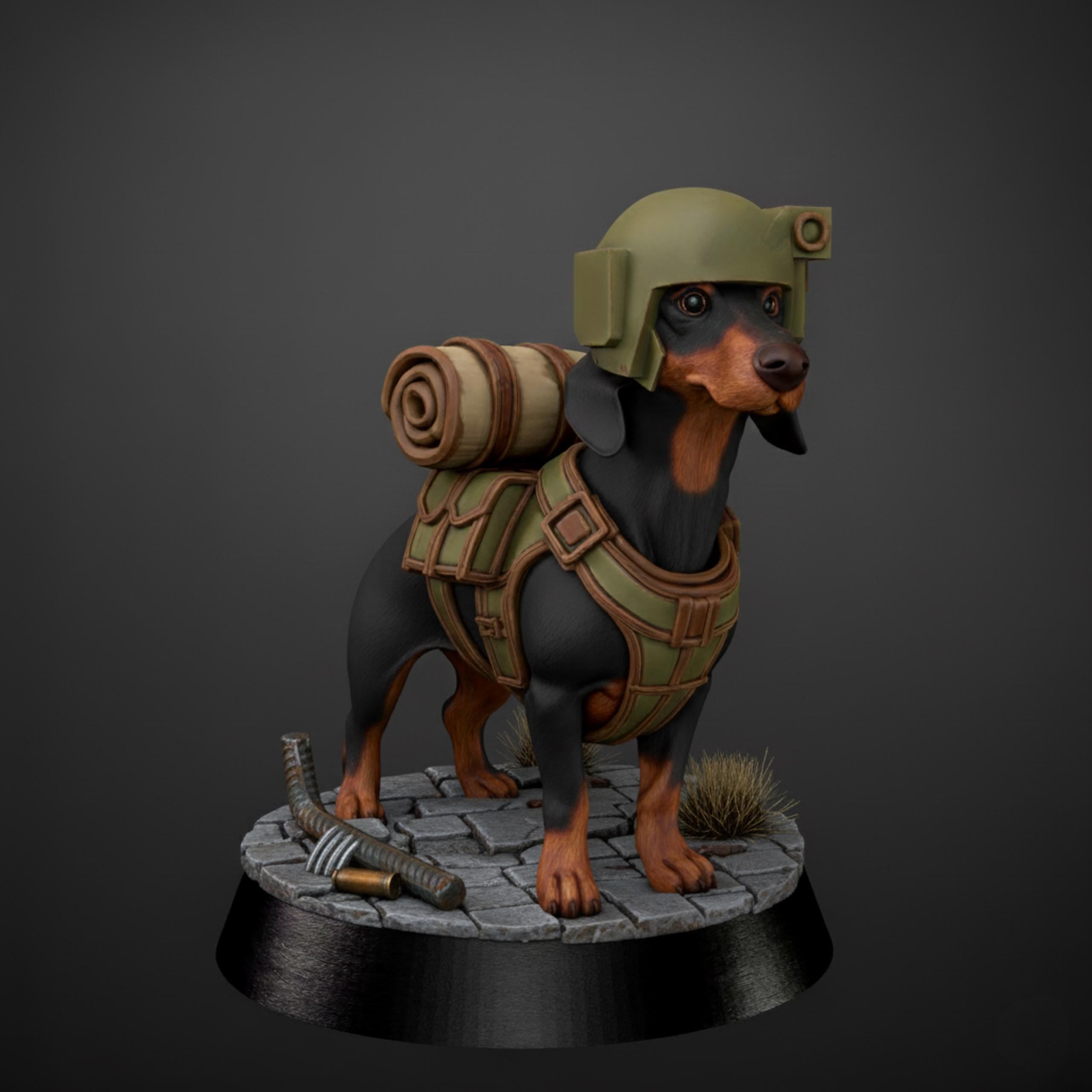 Grimdark Dog Guard Model Gift Tabletop Sci Fi Wargaming Proxy