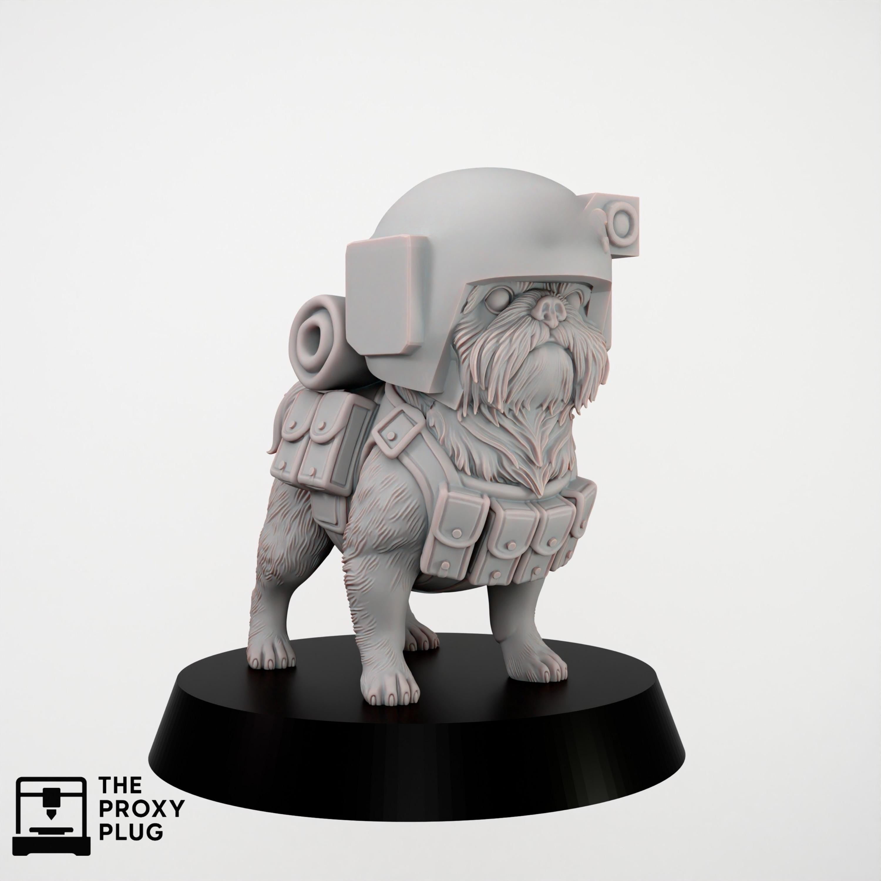 Grimdark Dog Guard Model Gift Tabletop Sci Fi Wargaming Proxy