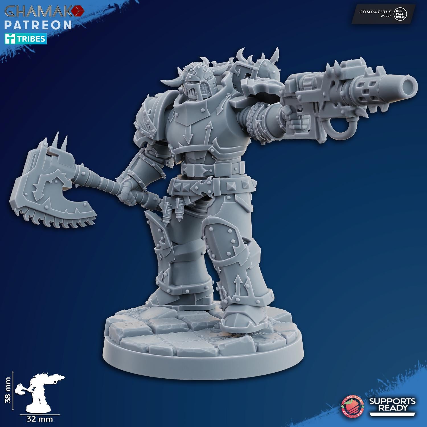 Traitor Militum Melee - Heretic Knights Tabletop Sci Fi Resin 3D Printed Models