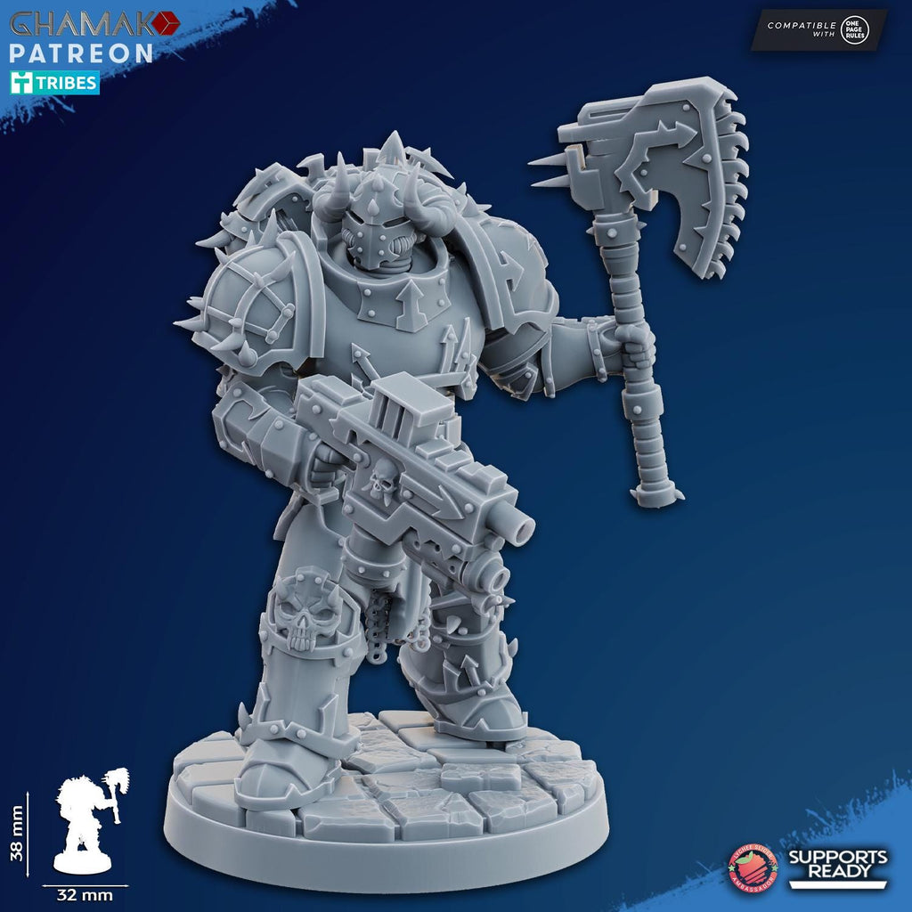 Traitor Militum Melee - Heretic Knights Tabletop Sci Fi Resin 3D Printed Models