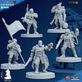 Freedom Guard Command Squad - 3D Resin Printed Miniatures Tabletop Sci Fi Imperial Proxy