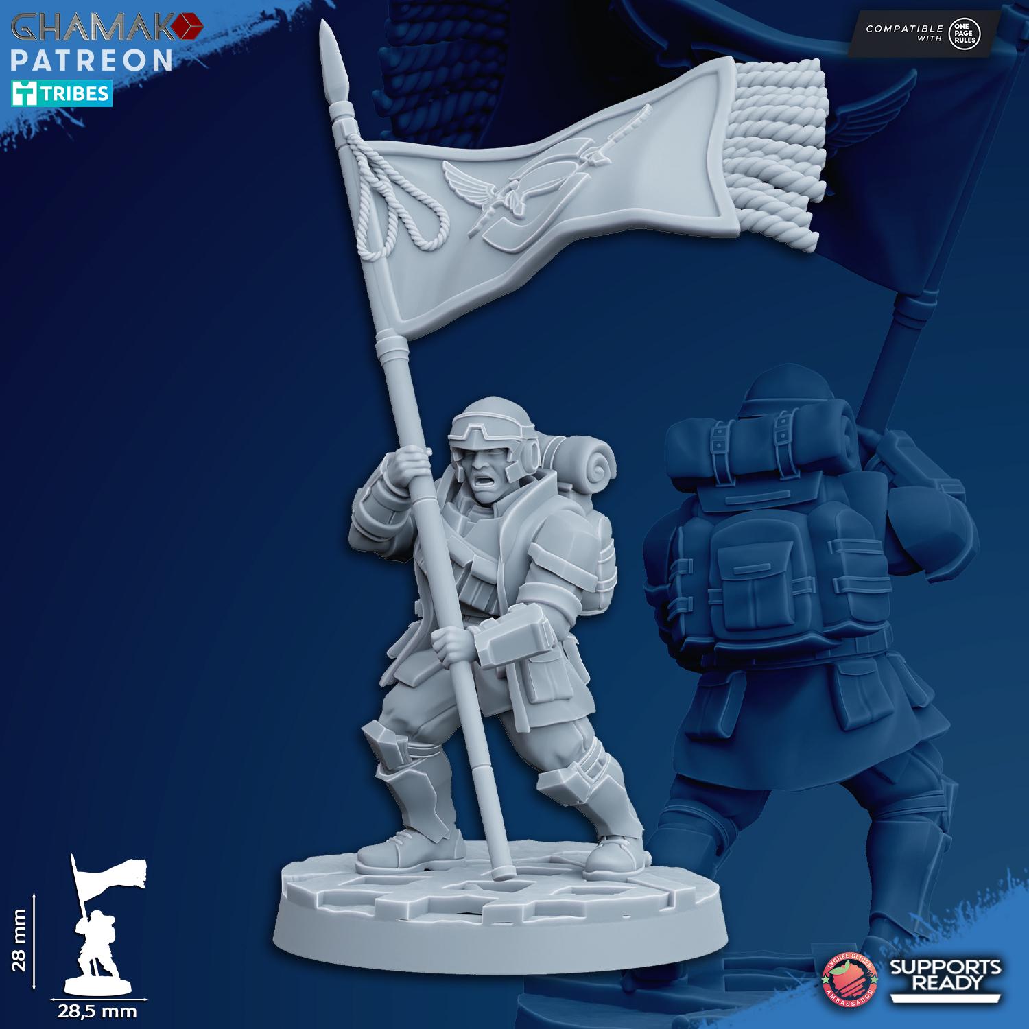 Freedom Guard Command Squad - 3D Resin Printed Miniatures Tabletop Sci Fi Imperial Proxy