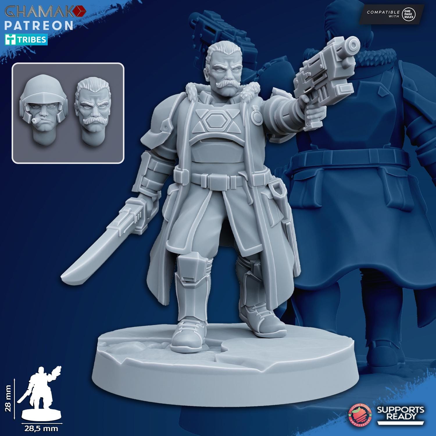 Freedom Guard Command Squad - 3D Resin Printed Miniatures Tabletop Sci Fi Imperial Proxy