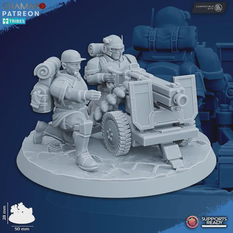 Sci-Fi Miniature Weapons | 3D Resin Imperial Proxy