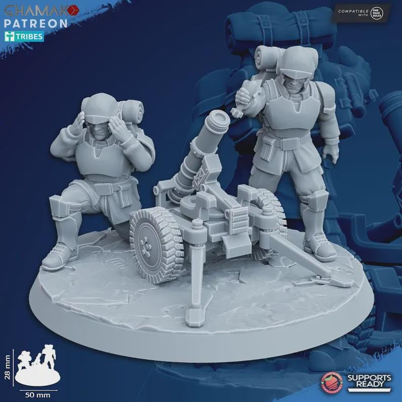 Sci-Fi Miniature Weapons | 3D Resin Imperial Proxy