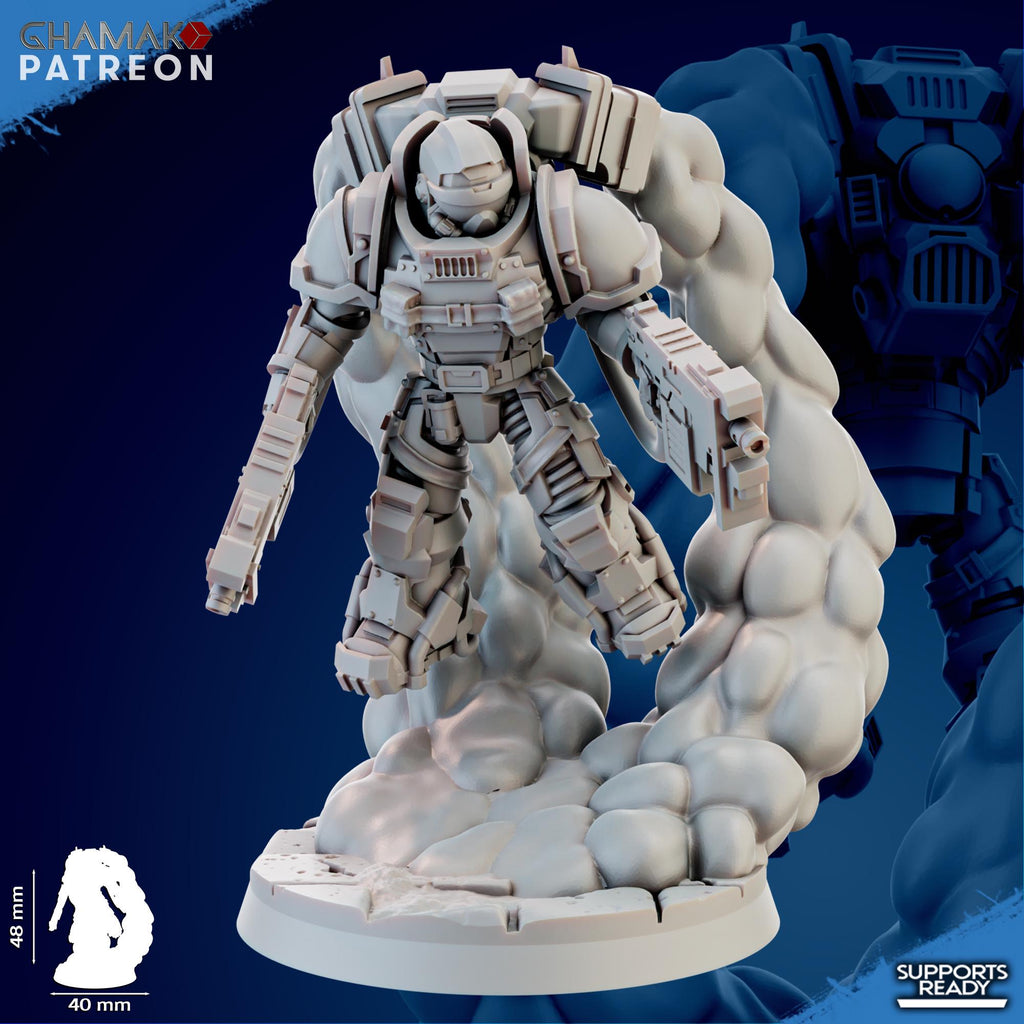 Thunder Strikers Bolter | Tabletop Proxy Marines Sci-Fi