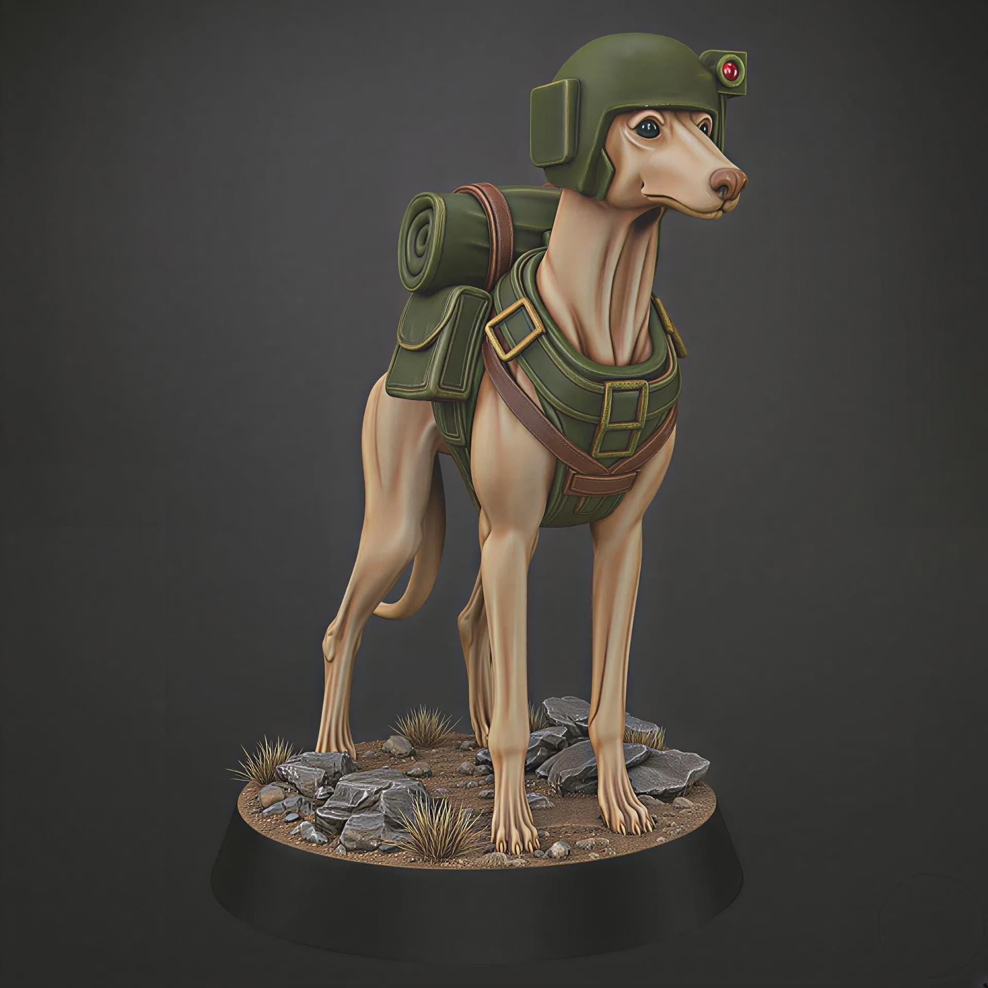 Grimdark Dog Guard Model Gift Tabletop Sci Fi Wargaming Proxy