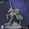 Captain on Mechanized  Warhorse Ghamak - Tabletop Sci Fi Knights Wargaming Proxy Marines