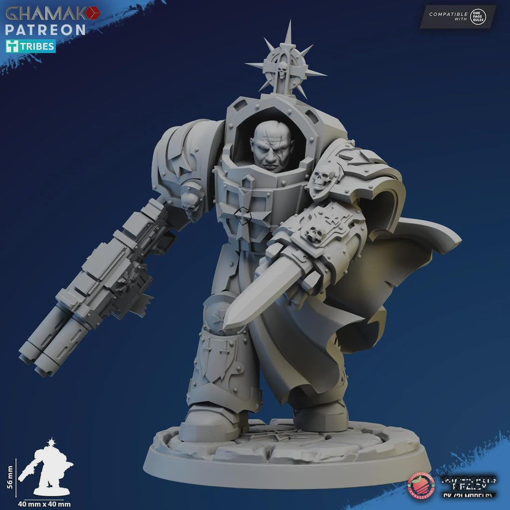 Lord Of The Temple Exterminator 3 Ghamak - Tabletop Sci Fi Knights Wargaming Proxy Marines