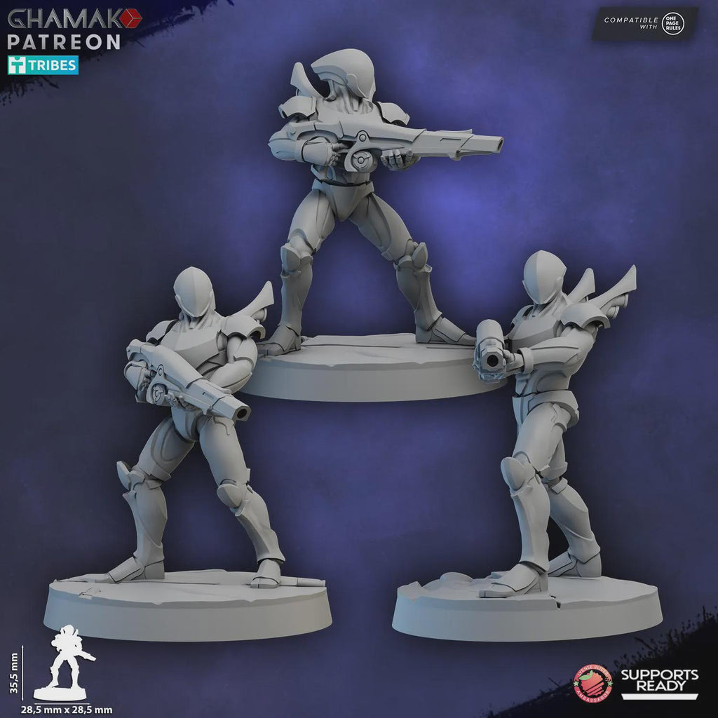 NaVeyr Clades (The Mind-Bonded) - Greater Good Tabletop Sci Fi Marines Proxy Models