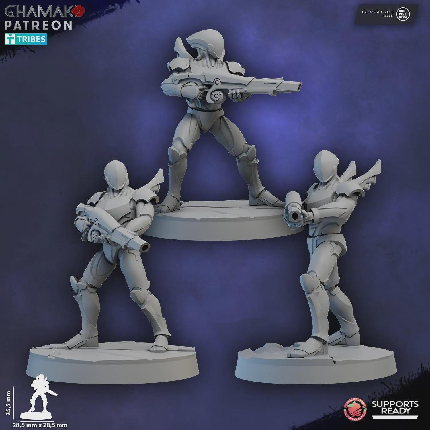 NaVeyr Clades (The Mind-Bonded) - Greater Good Tabletop Sci Fi Marines Proxy Models
