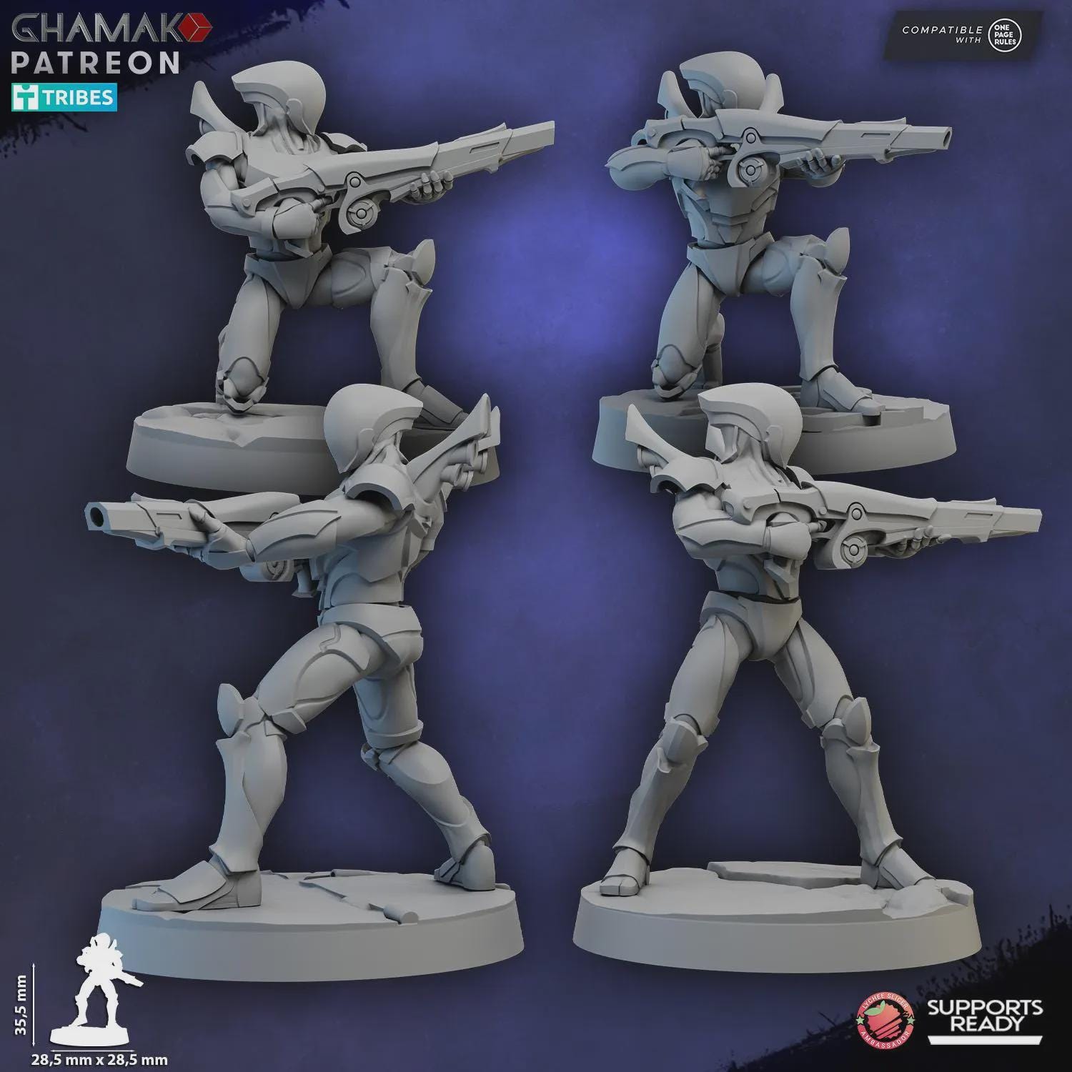NaVeyr Clades (The Mind-Bonded) - Greater Good Tabletop Sci Fi Marines Proxy Models