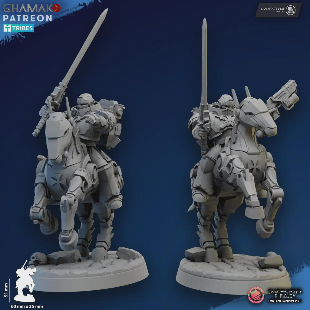 Mechanized Heavy Cavalry Ghamak - Tabletop Sci Fi Knights Wargaming Proxy Marines