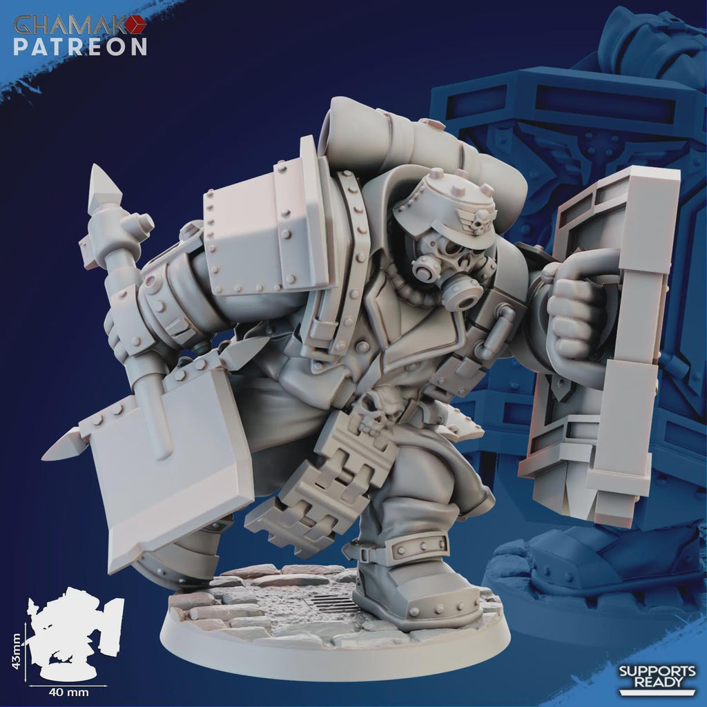Sci Fi Marines Miniatures | Iron Ogres Ghamak Proxy