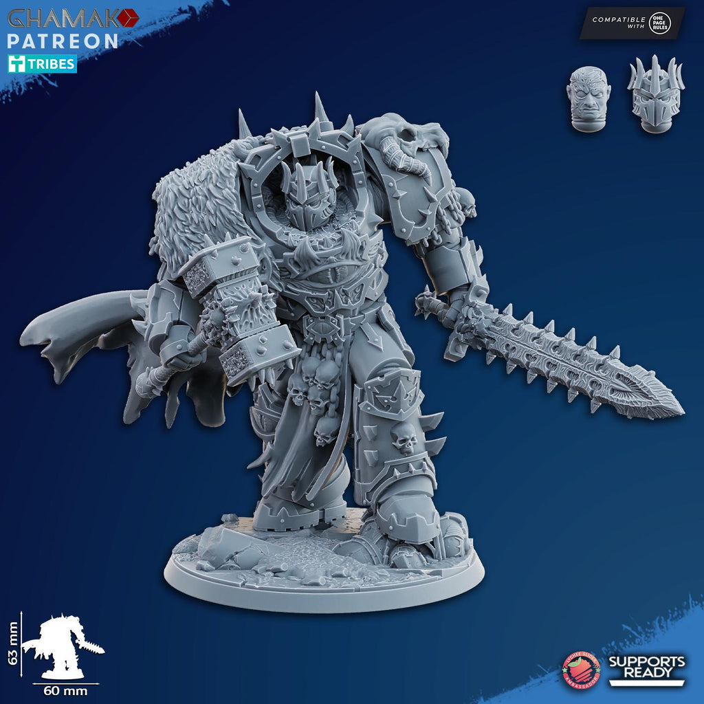 Ammon The Traitor - Heretic Heresy Knights Tabletop Sci Fi Resin 3D Printed Models