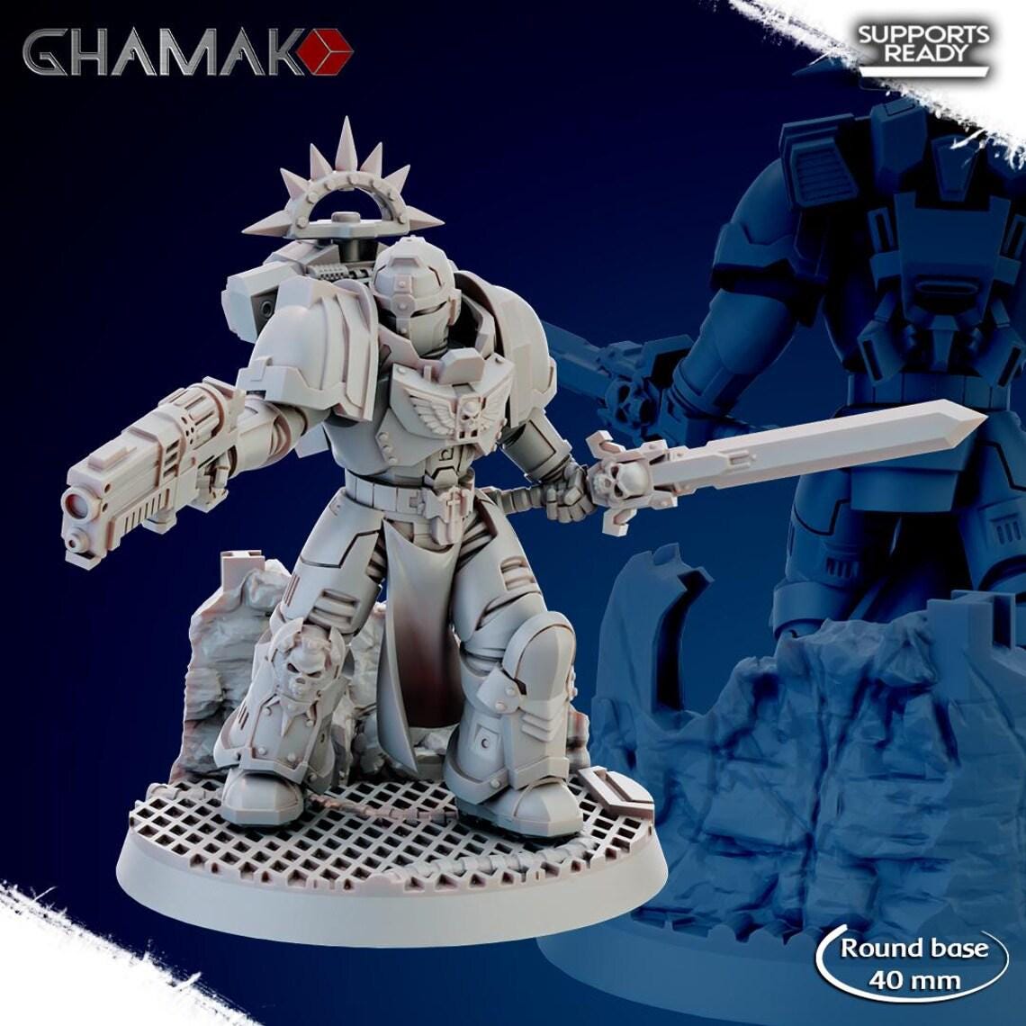 Brotherhood of Sw0rd Modular Ghamak - Tabletop Sci Fi Knights Wargaming Proxy Marines