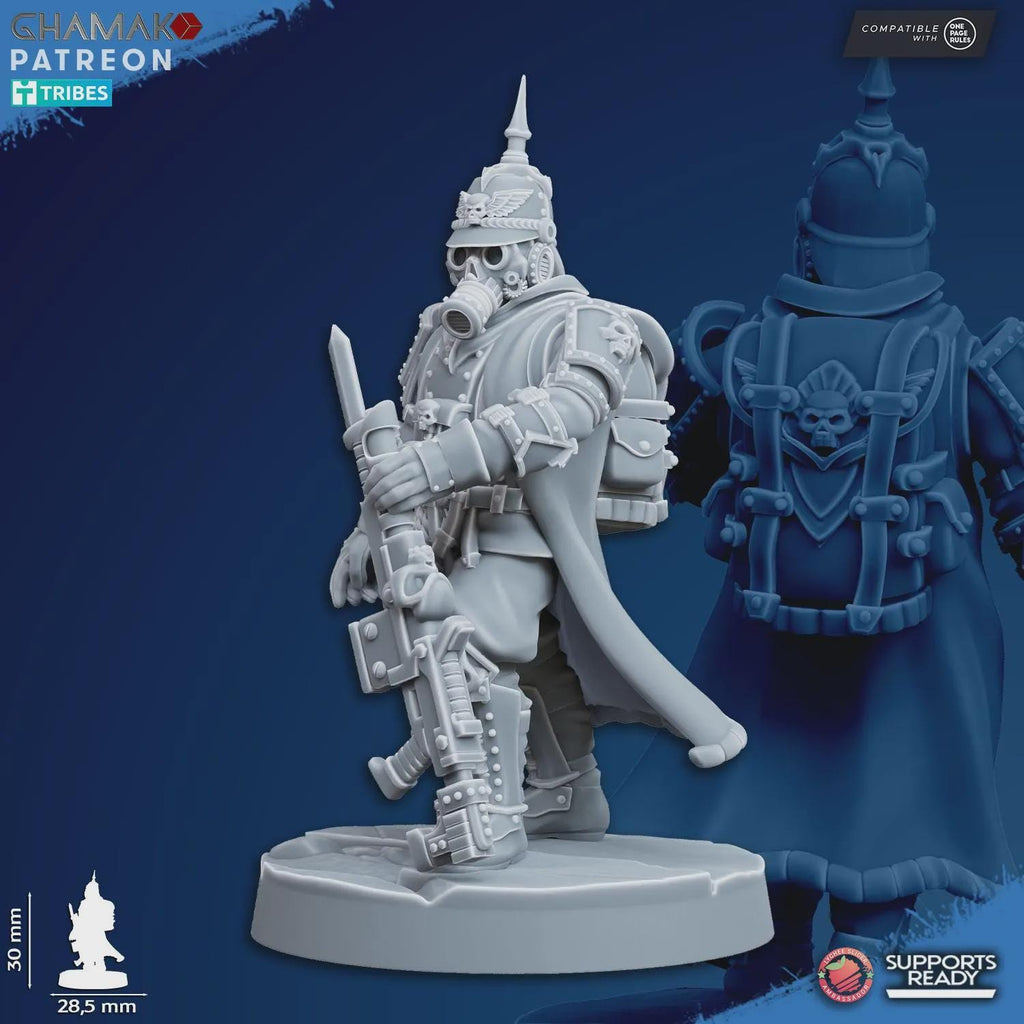 At ease Trenchers Iron Korps Ghamak - Tabletop Sci Fi Knights Wargaming Proxy Marines