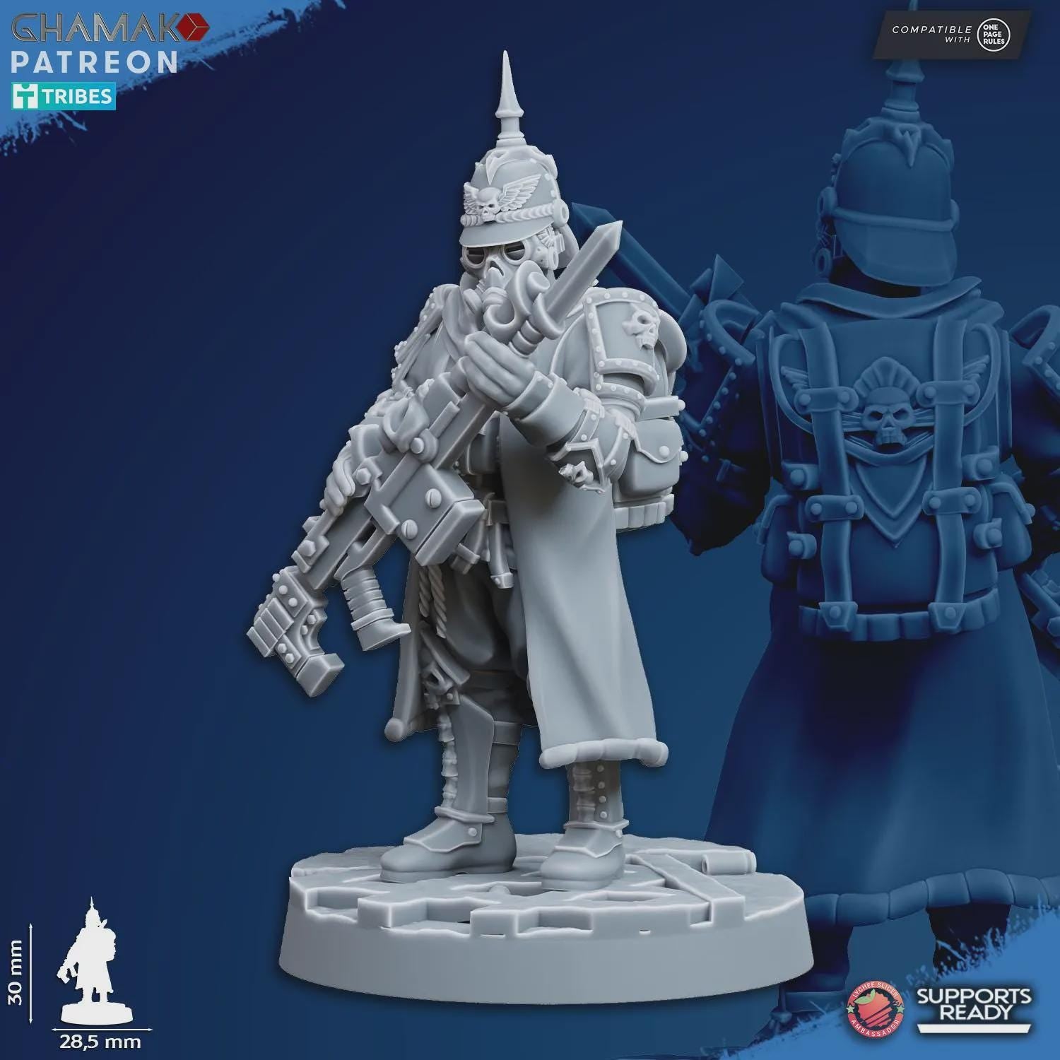 At ease Trenchers Iron Korps Ghamak - Tabletop Sci Fi Knights Wargaming Proxy Marines