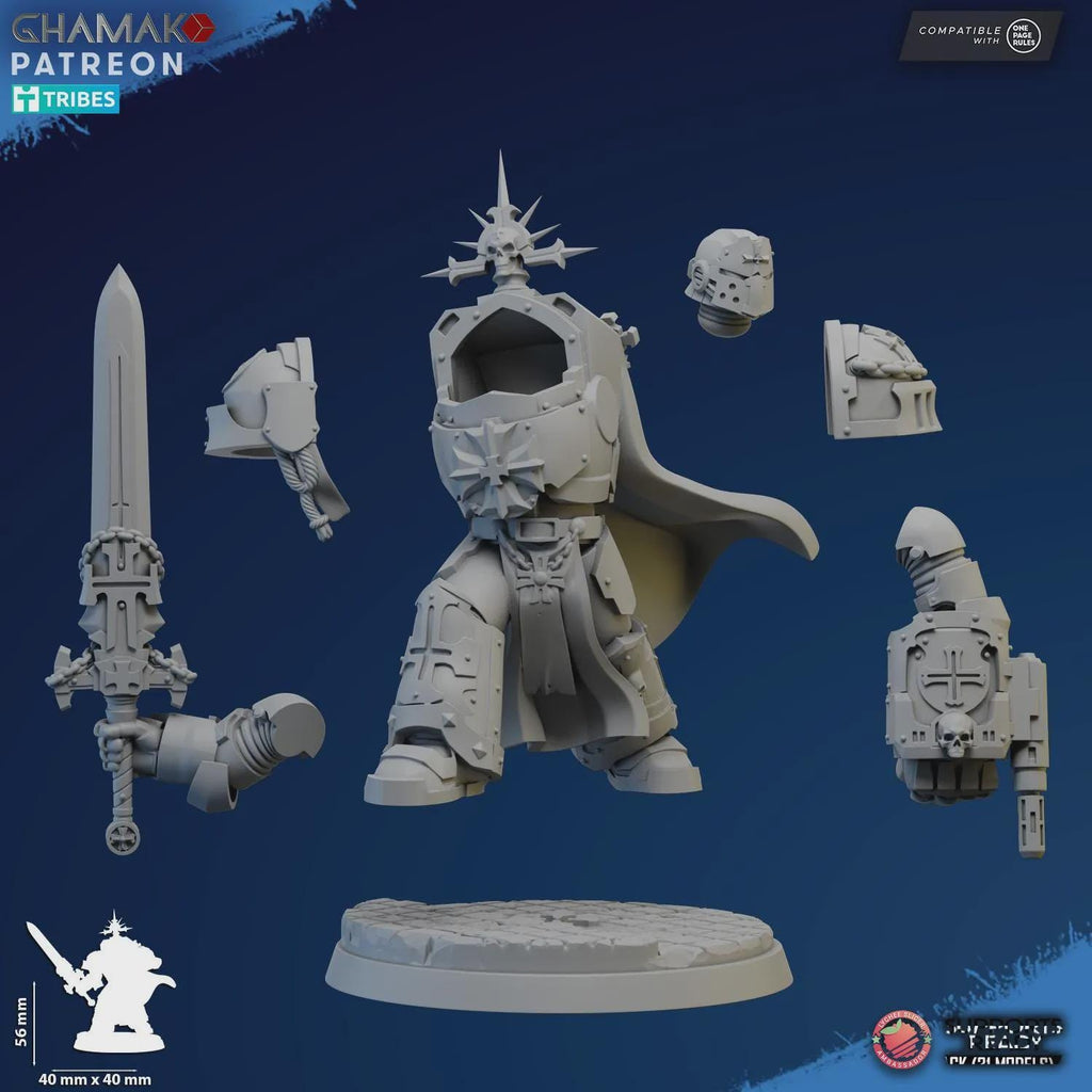 Lord Of The Temple Exterminator 5 Ghamak - Tabletop Sci Fi Knights Wargaming Proxy Marines