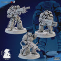 Cremetis Team Ghamak - Proxy Marines Tabletop Sci Fi Knights Wargaming