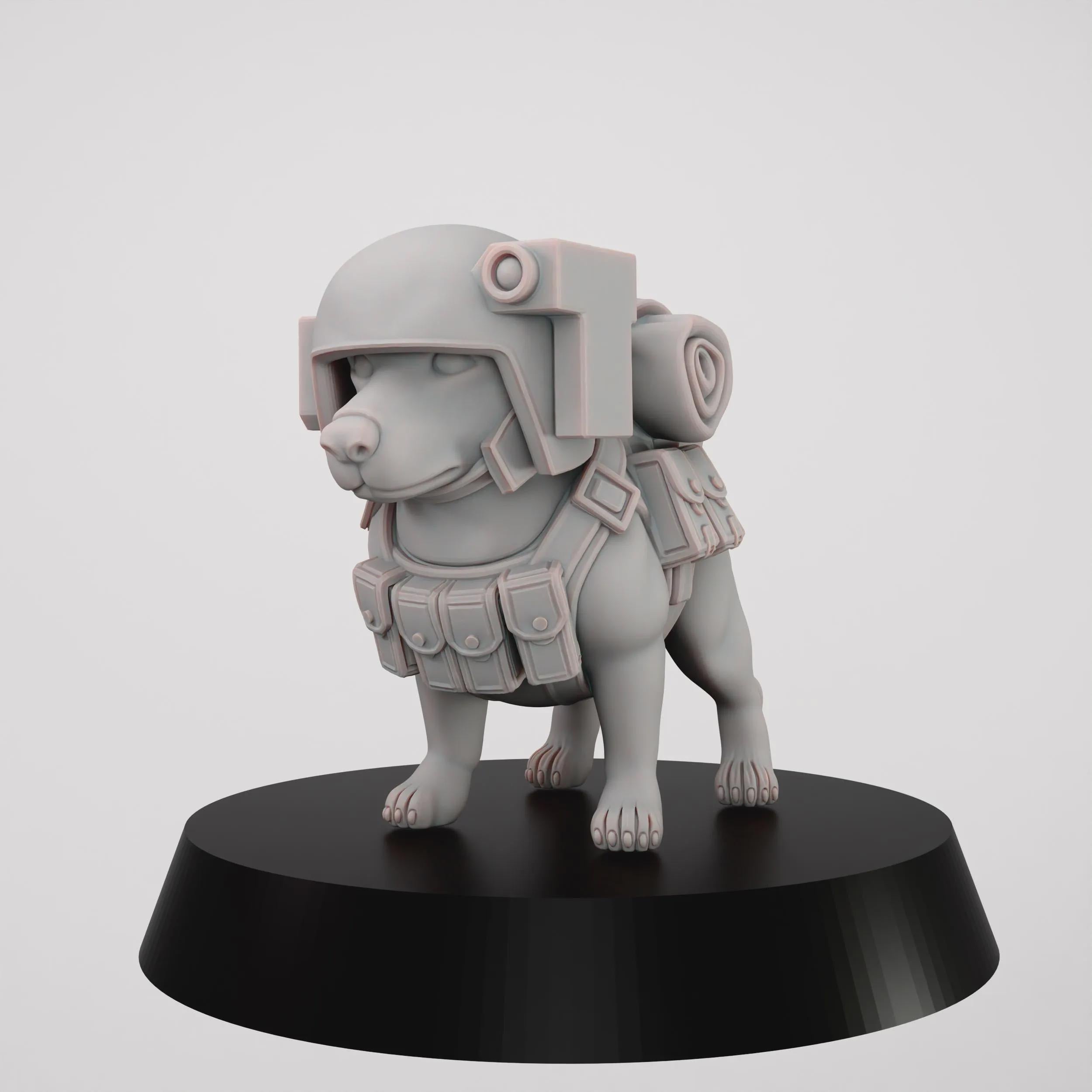 Grimdark Dog Guard Model Gift Tabletop Sci Fi Wargaming Proxy