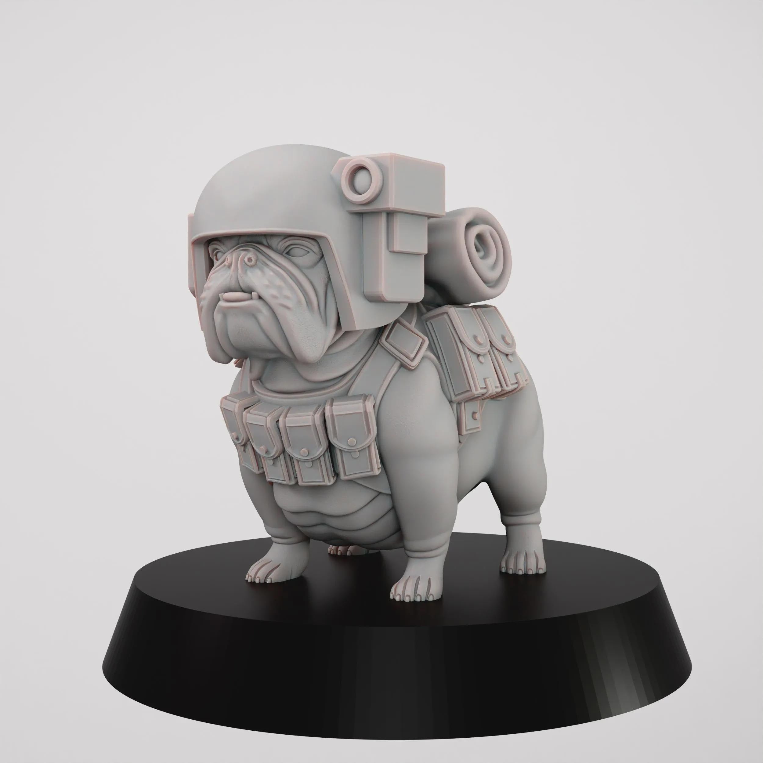 Grimdark Dog Guard Model Gift Tabletop Sci Fi Wargaming Proxy