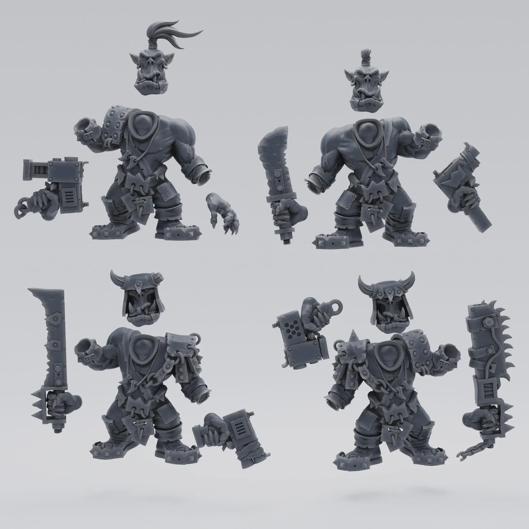 Orcs The Slasha Boys Tabletop Sci Fi Wargaming Proxy orc - Smuggler Boutique