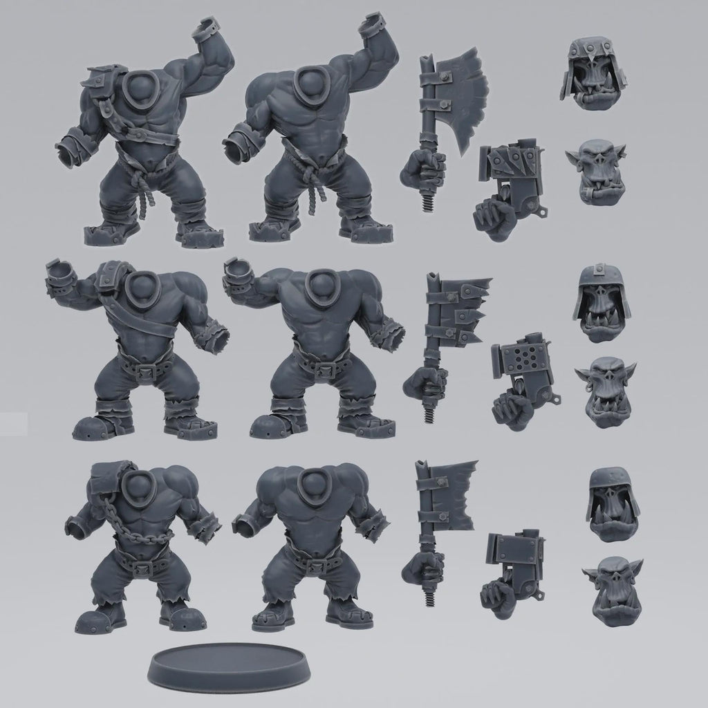 Orc Grunt Pack Tabletop Sci Fi Wargaming Proxy orc - Smuggler Boutique