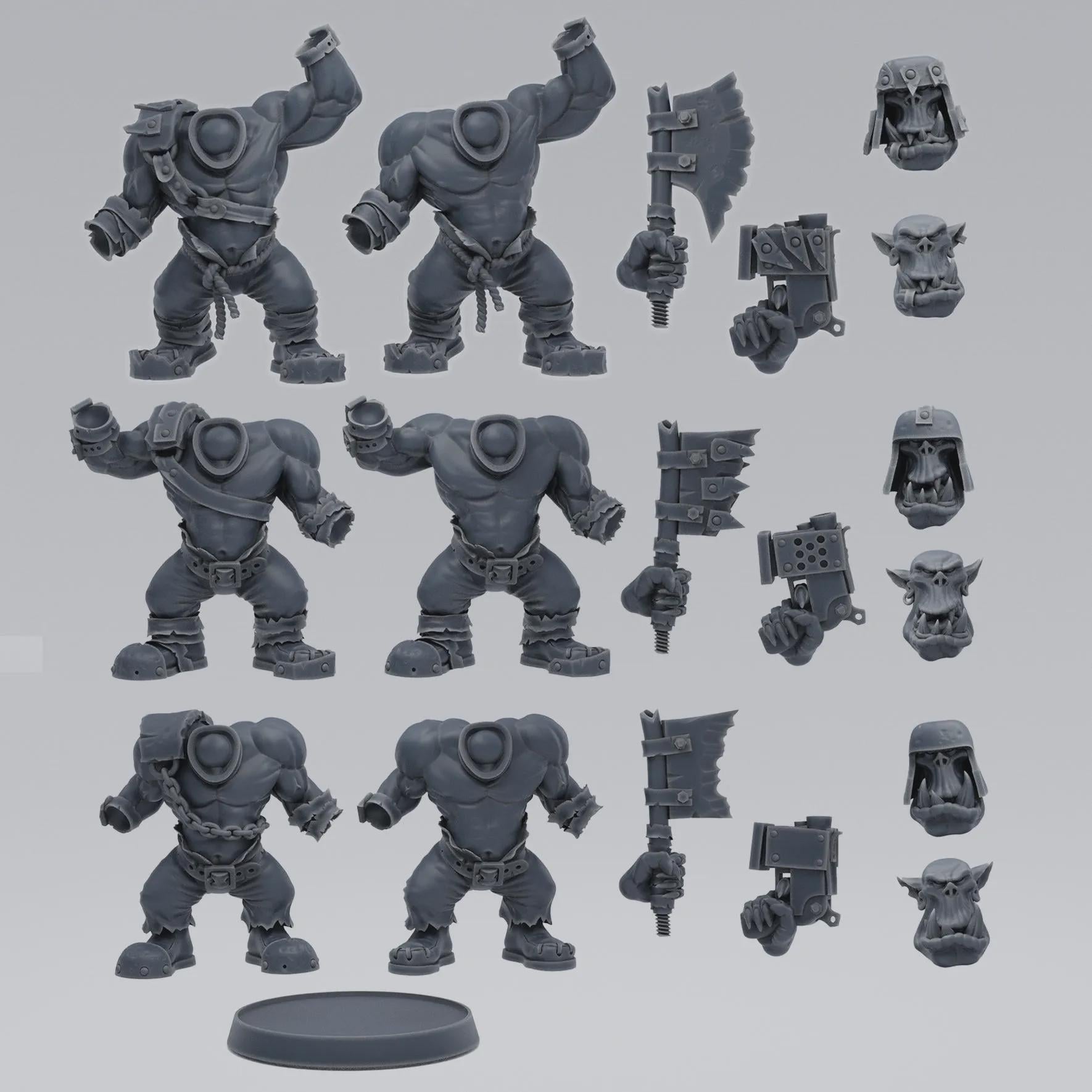 Orc Grunt Pack Tabletop Sci Fi Wargaming Proxy orc - Smuggler Boutique