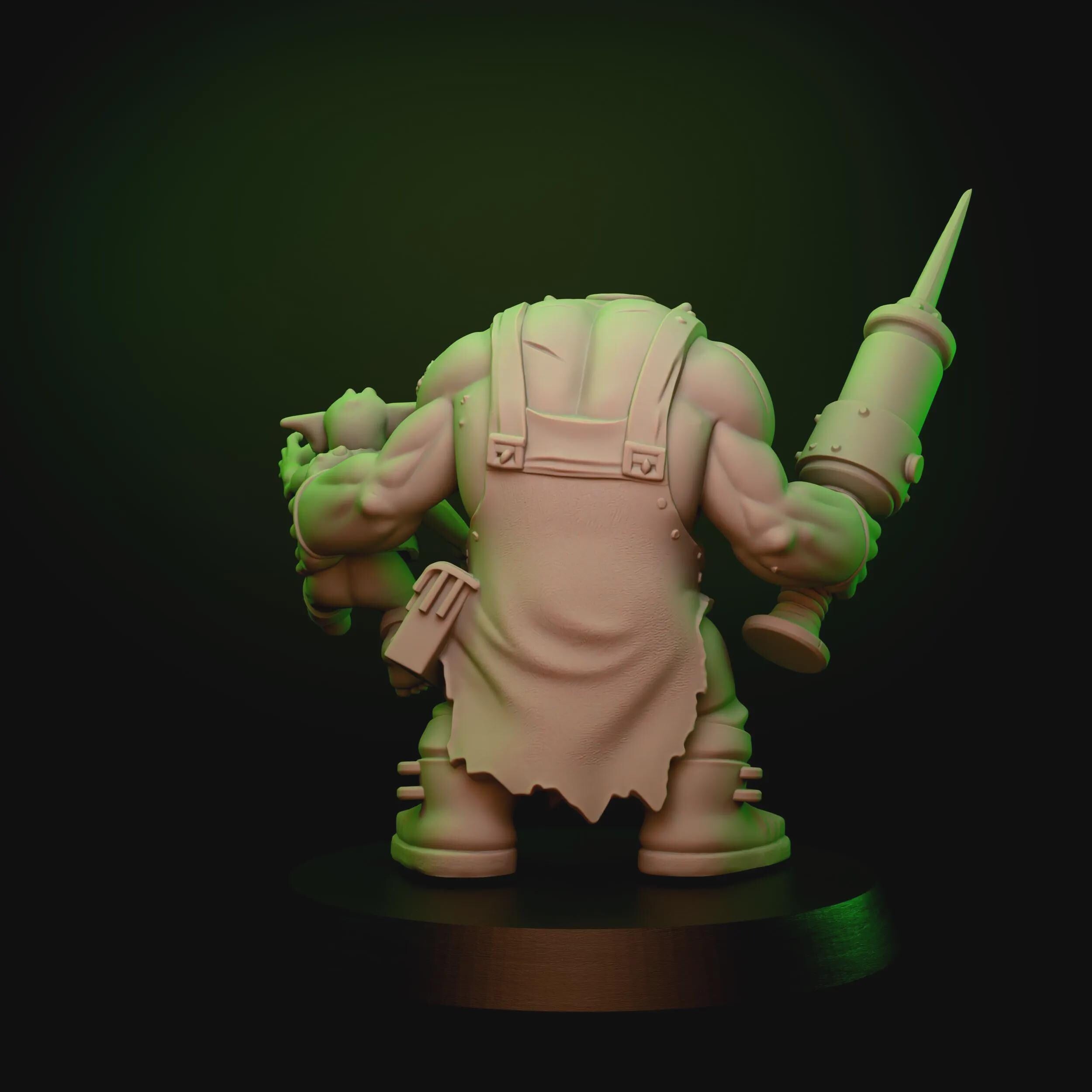 Da Buzz-dok Orc | Tabletop Sci Fi Orcs Marines Wargaming Proxy 3D Printed Resin