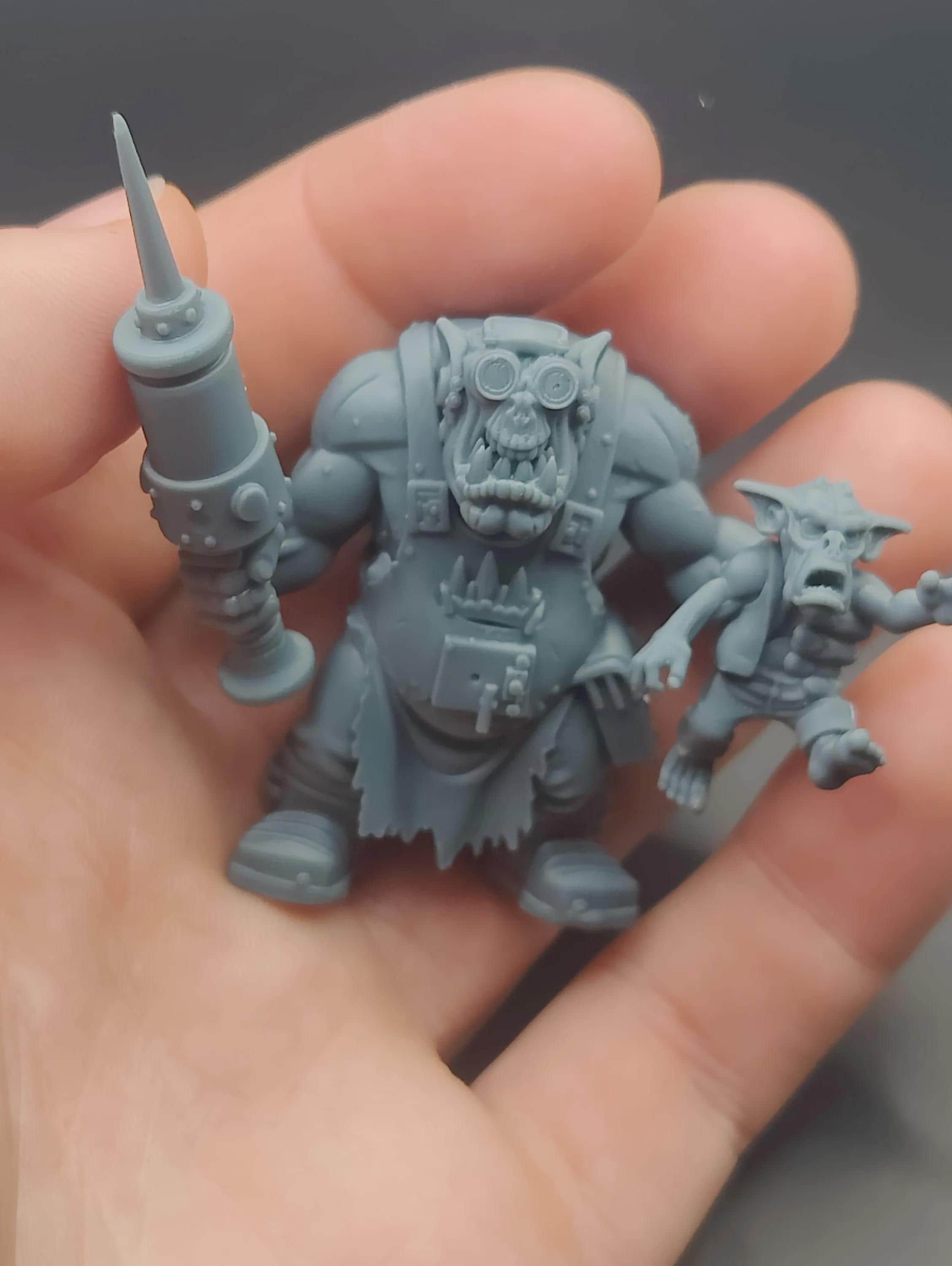 Da Buzz-dok Orc | Tabletop Sci Fi Orcs Marines Wargaming Proxy 3D Printed Resin