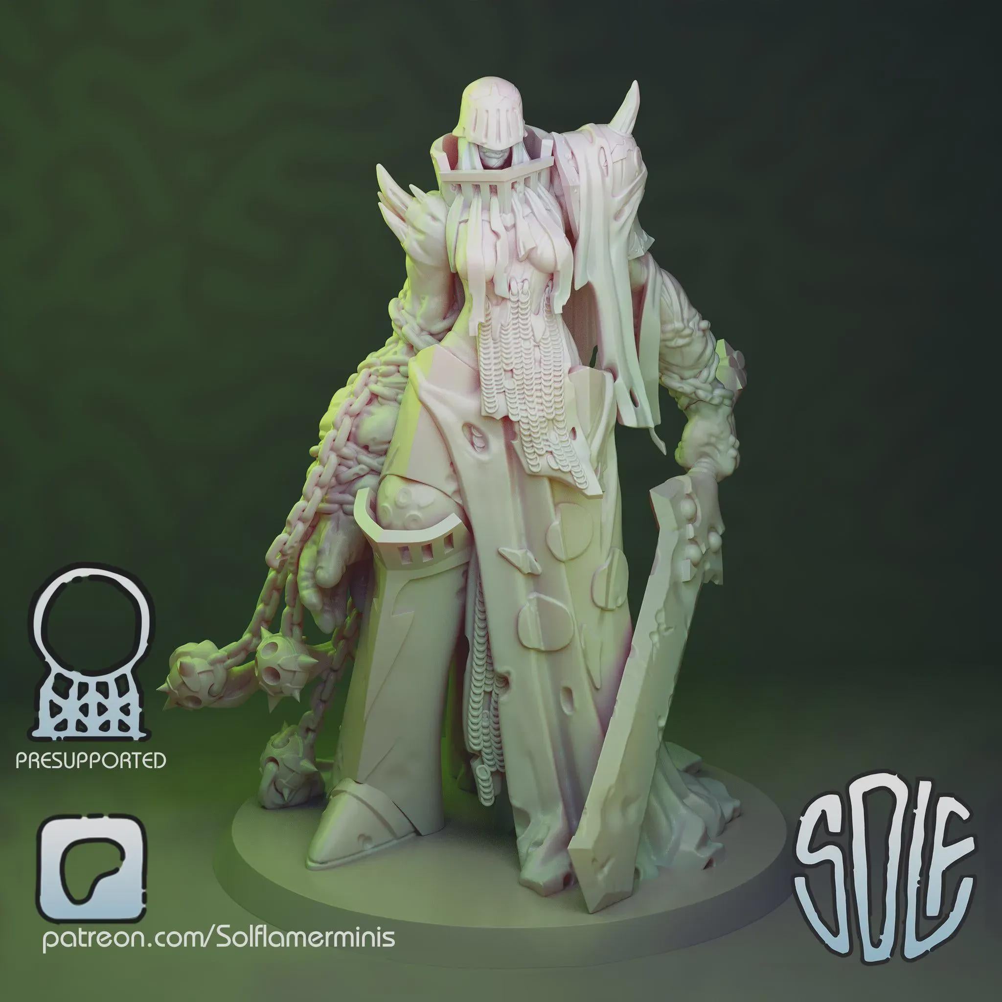 Plague Knight - Tabletop Sci Fi Fantasy Miniature Wargaming Proxy