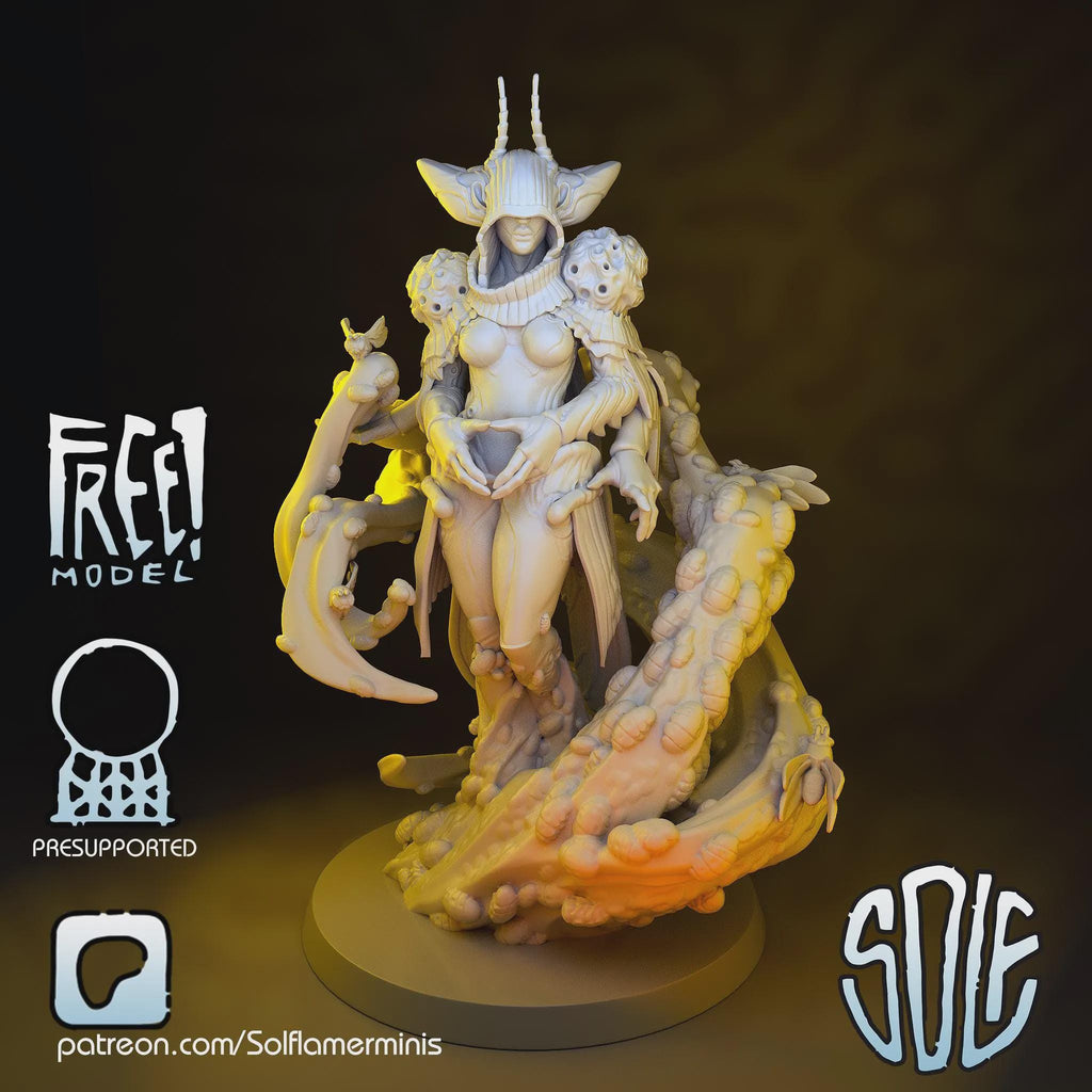 Wasp Queen Demon - Tabletop Sci Fi Fantasy Miniature Wargaming Proxy