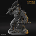 Orc Axe Berserker - Fantasy Tabletop Wargame Model 3D Resin Printed DnD