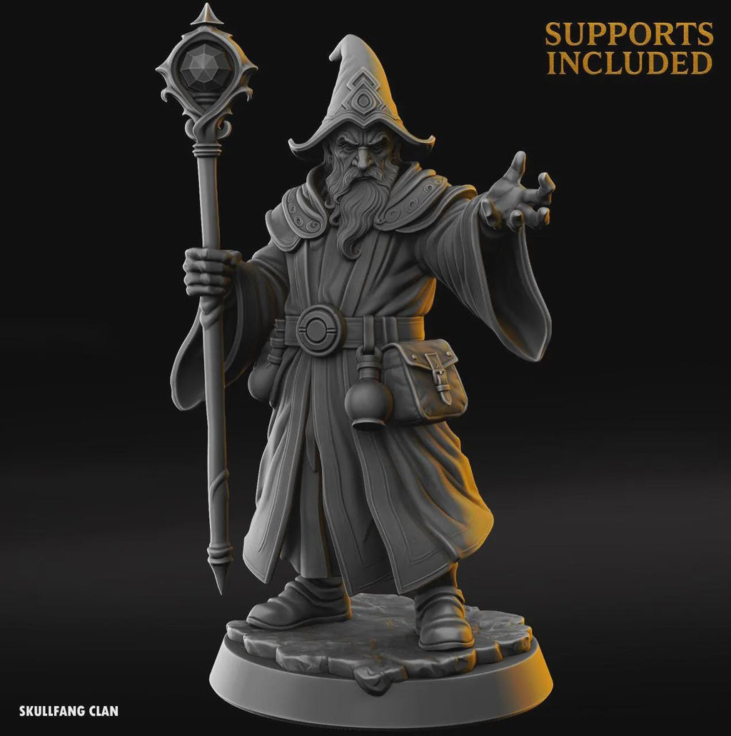 Mage - Fantasy Tabletop Wargame Model 3D Resin Printed DnD
