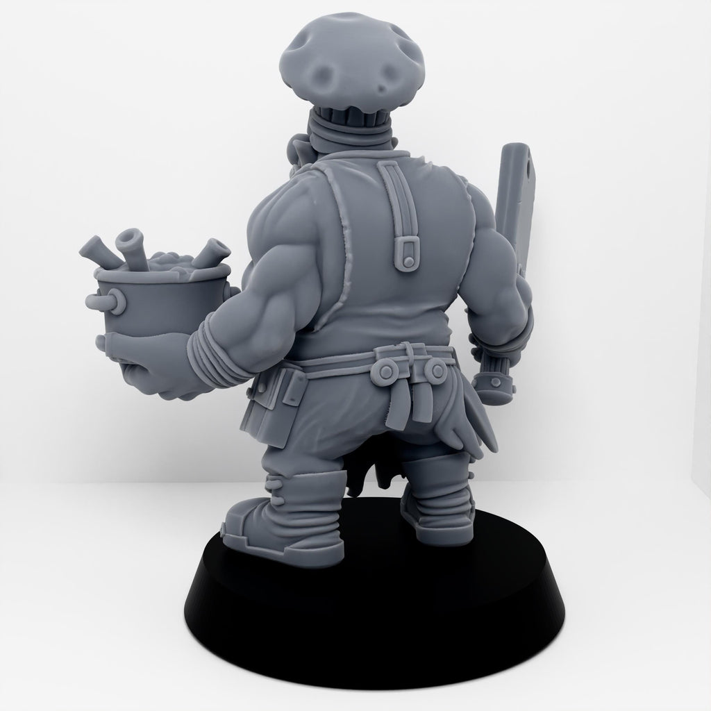 Orc Chef Warboss Tabletop Sci Fi Orcs Marines Wargaming Proxy 3D Printed Resin