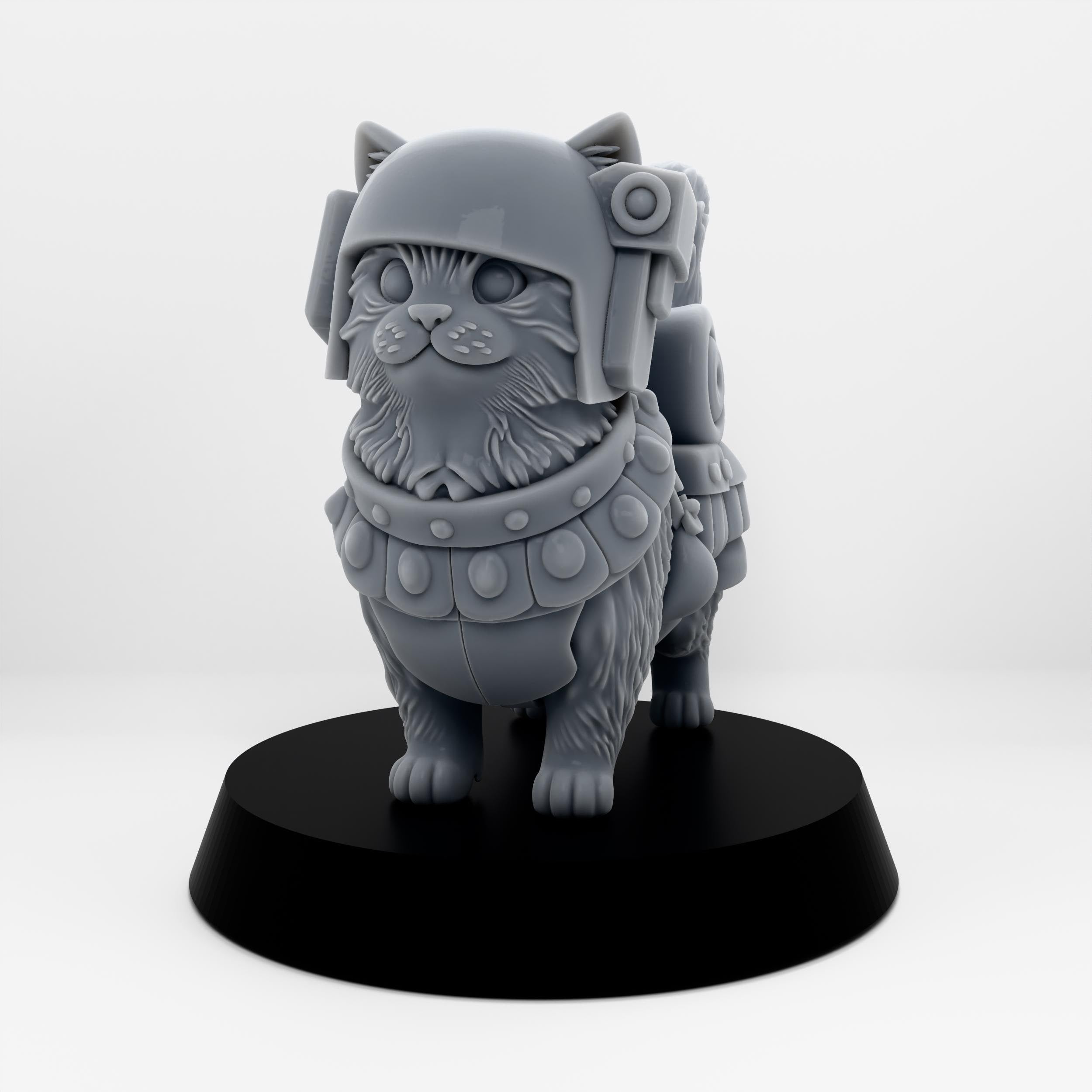 Grimdark Cat Guard Model Gift Tabletop Sci Fi Wargaming Proxy