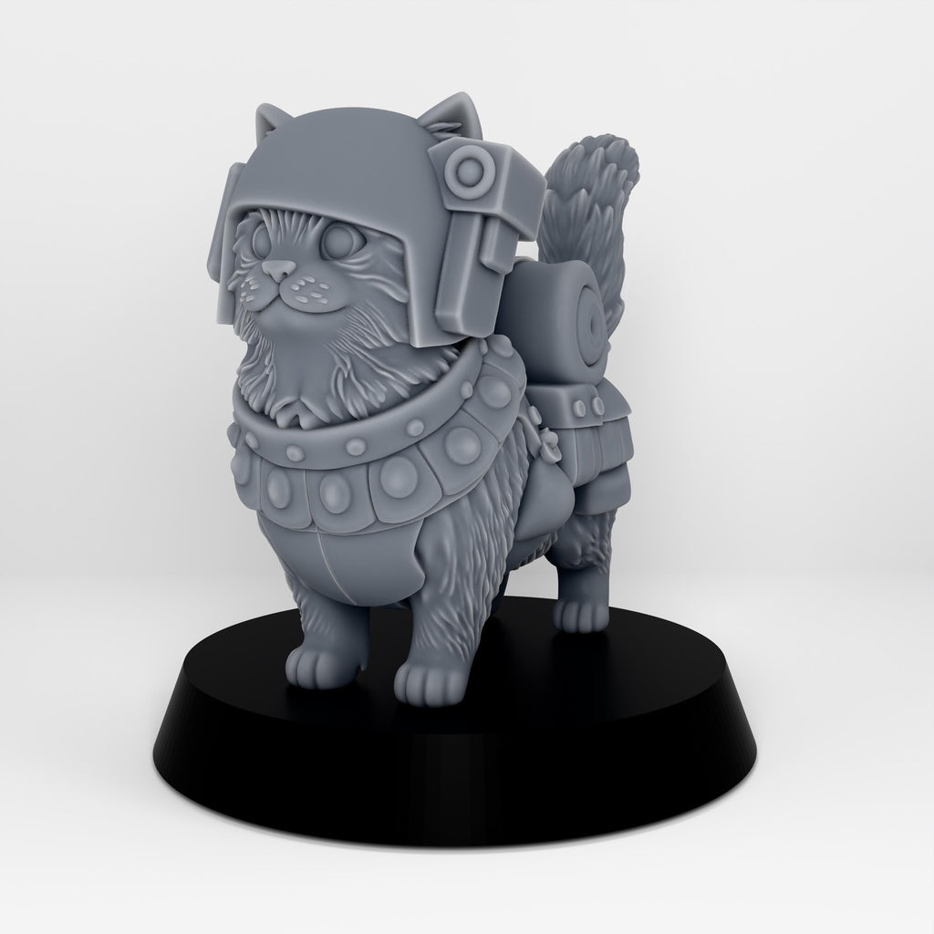 Grimdark Cat Guard Model Gift Tabletop Sci Fi Wargaming Proxy
