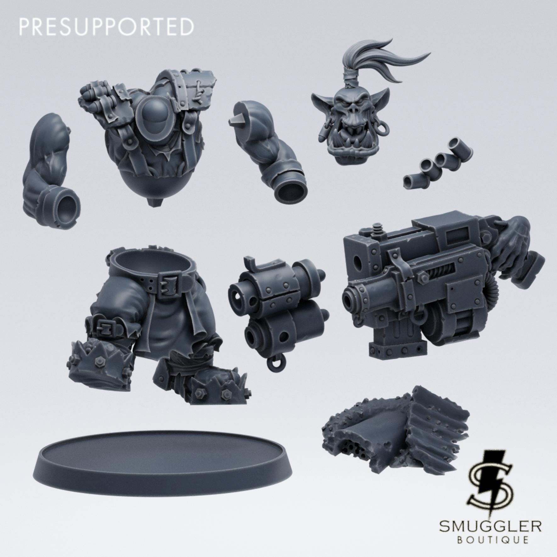 Krugg da Big Shoota Orc Proxy Tabletop Sci Fi Wargaming - Smuggler Boutique