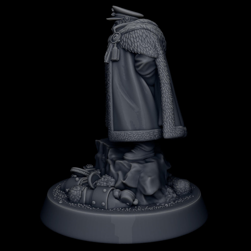 Grimdark Commissar General - Tabletop Sci Fi Proxy Wargaming Miniature