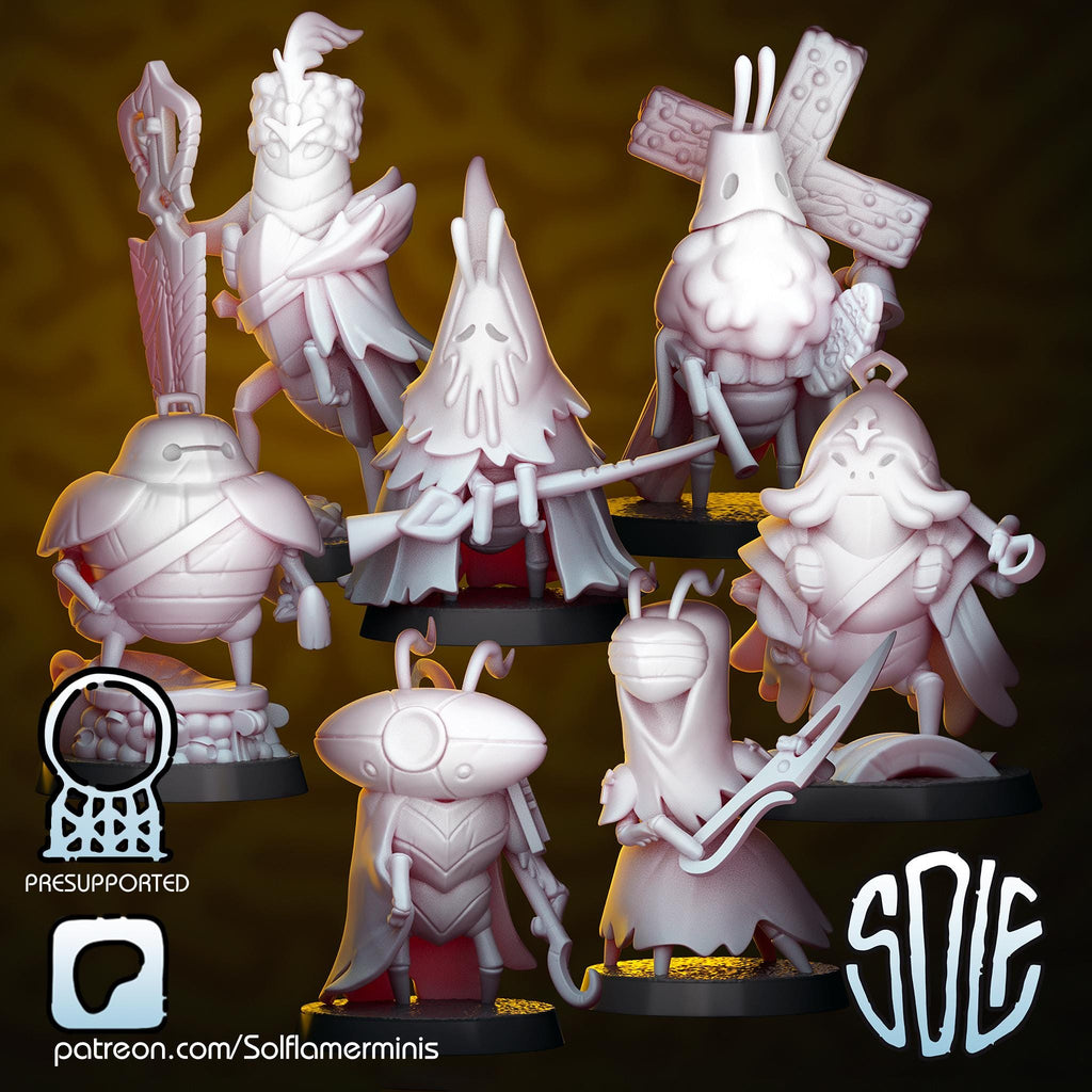 Trench Bugs - Trench Crusade Proxy Models 3D Printed Resin Miniatures