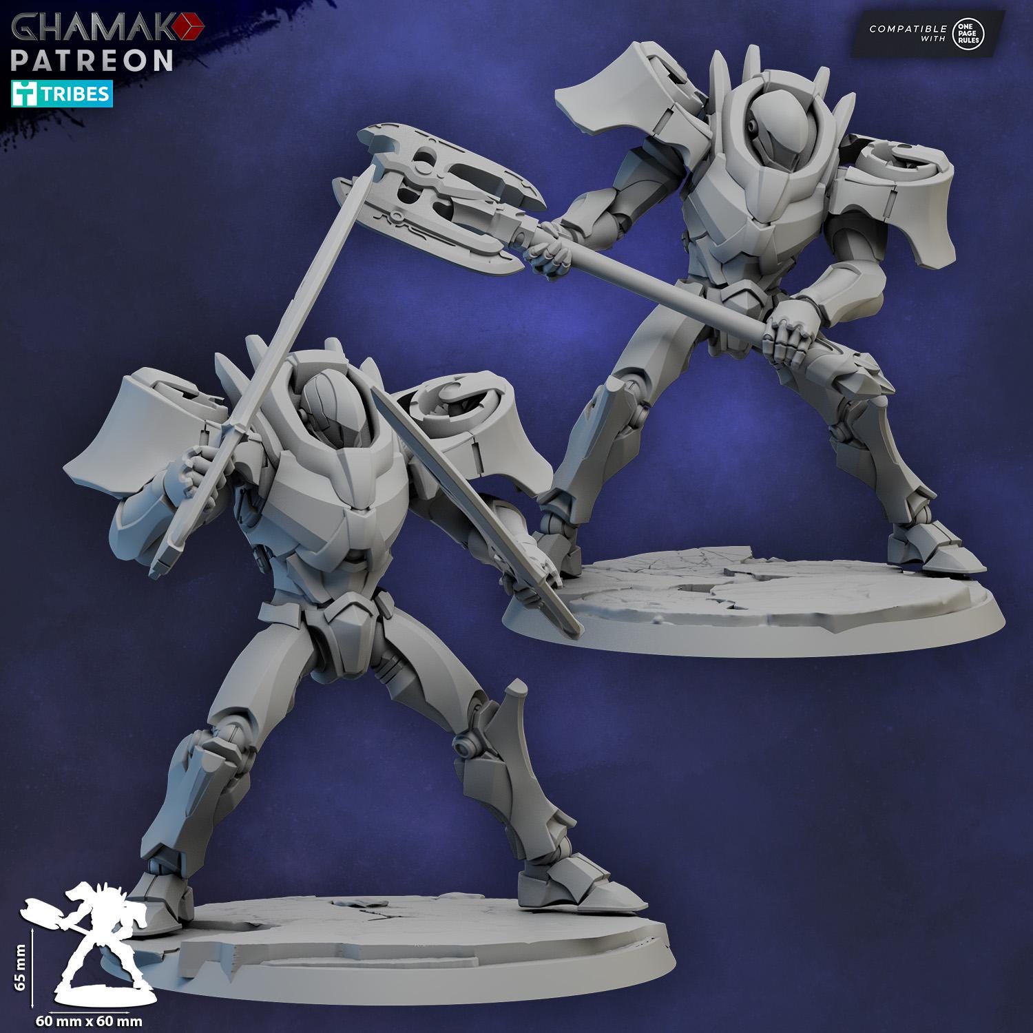 Vorash-Grymn Droid (Swift Blade) - Greater Good Tabletop Sci Fi Proxy Models